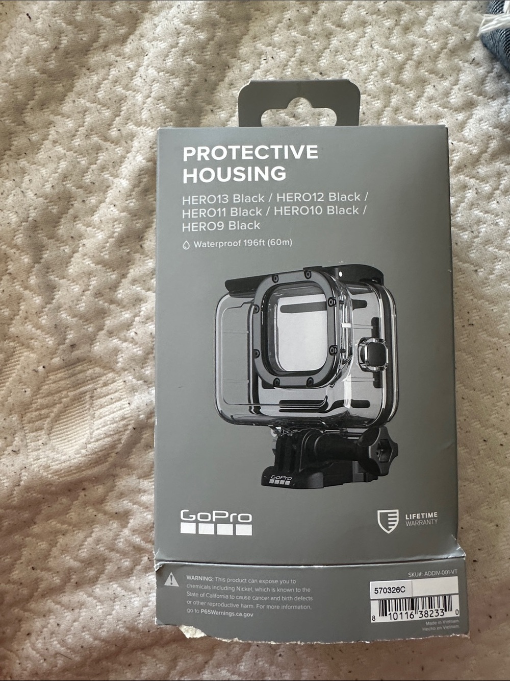 GoPro Black Waterproof Housing with Clear Lens Cover
